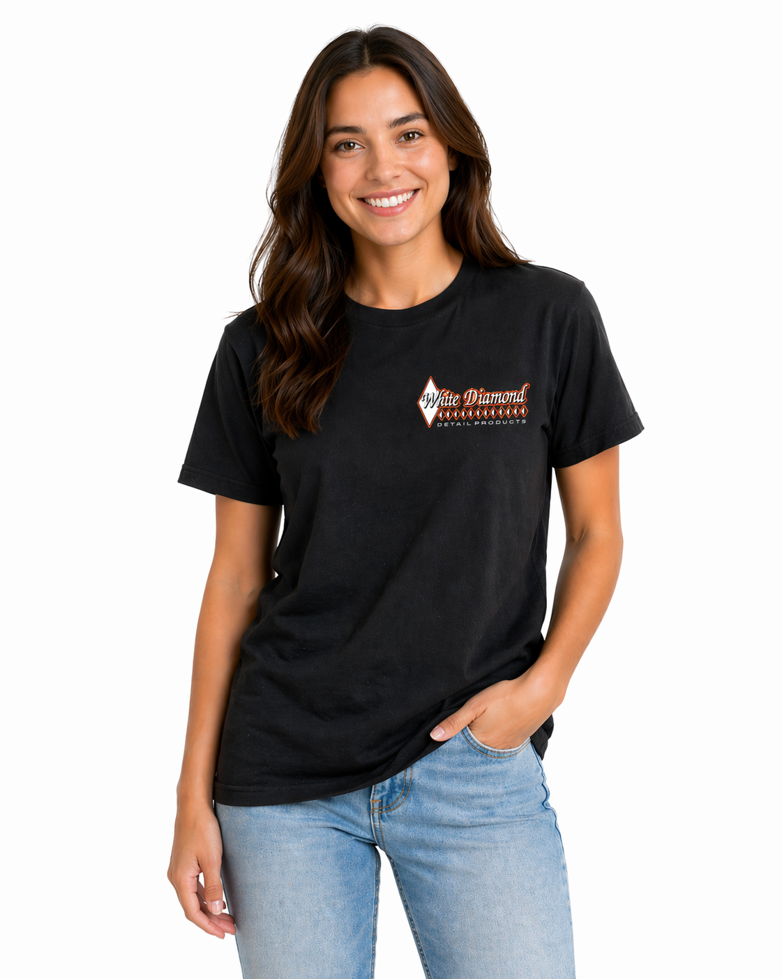 White Diamond Short Sleeve T-Shirt