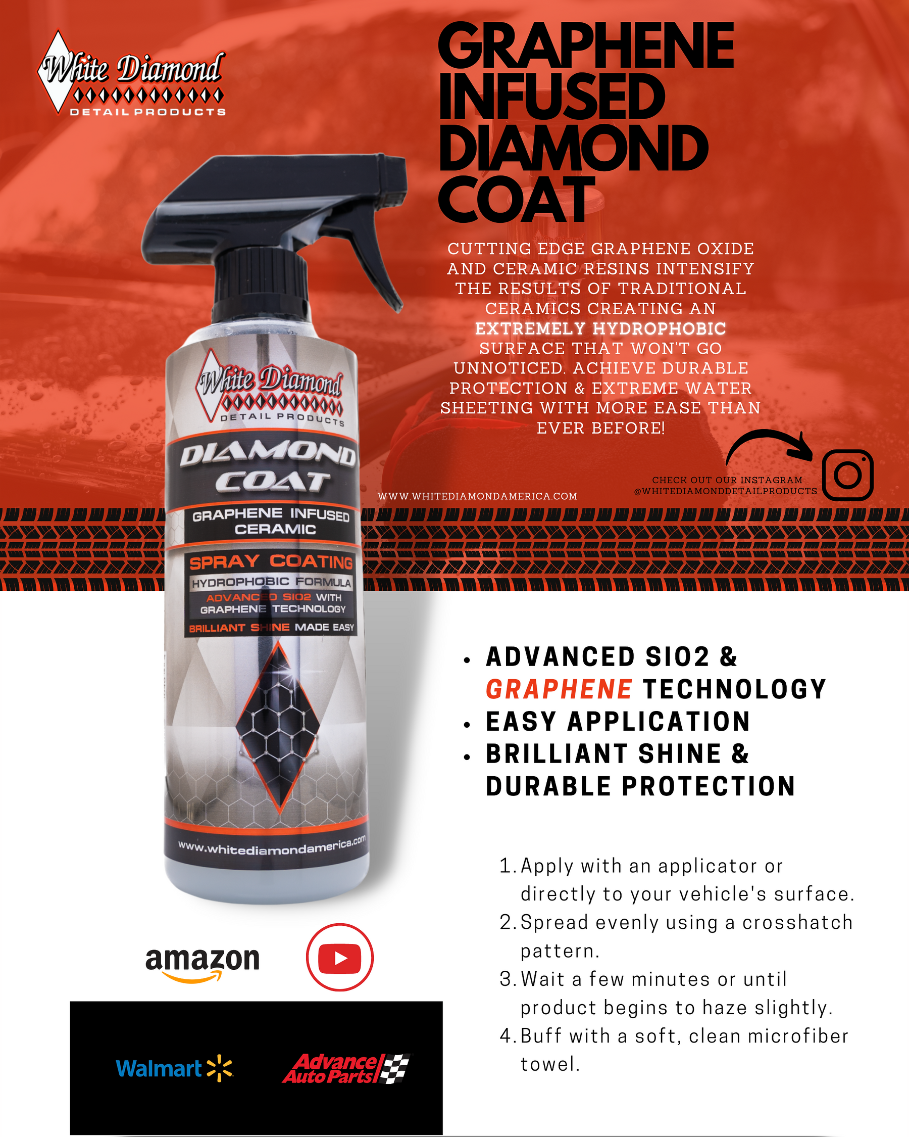 Diamond Coat Graphene Infused Ceramic Spray Wax