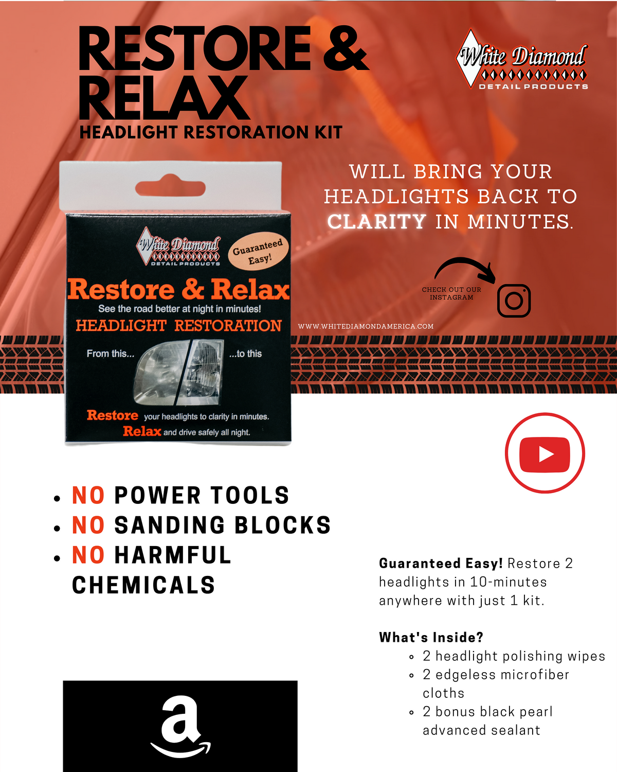 Restore & Relax Headlight Restoration Kit
